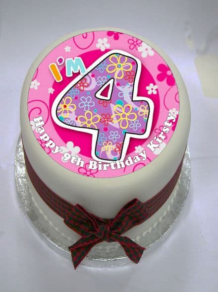 I'm 4 Edible Cake Topper