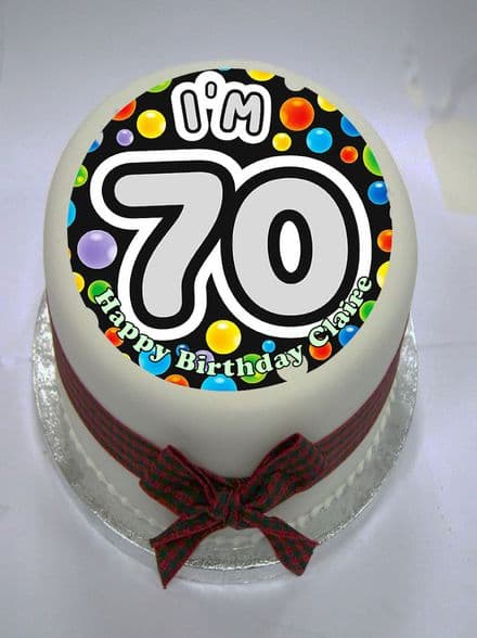 I'm 70 Edible Cake Topper