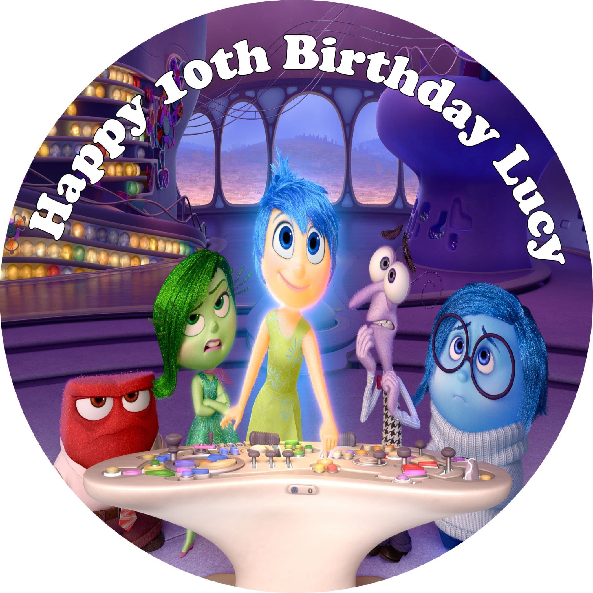 Inside Out Edible Cake Topper
