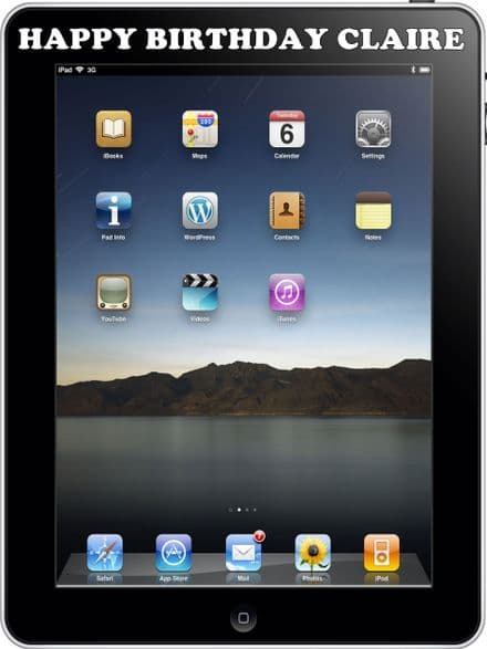 IPAD Theme Edible Cake Topper