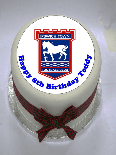 Ipswich Town Edible Cake Topper