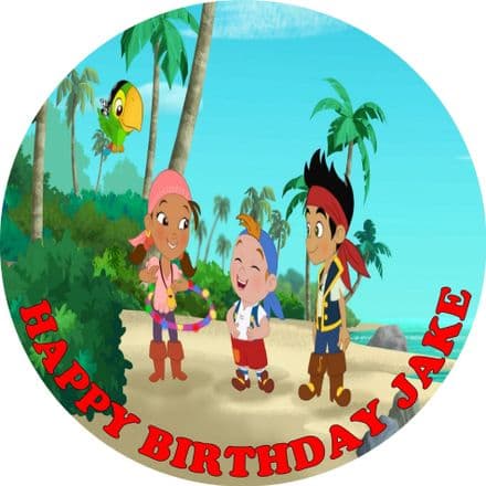 Jake & The Neverland Pirates Edible Cake Topper