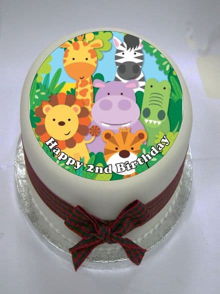 Jungle Theme Edible Cake Topper