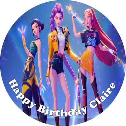 KPOP Demon Hunters Edible Cake Topper