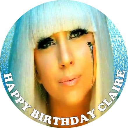 Lady Ga Ga Edible Cake Topper