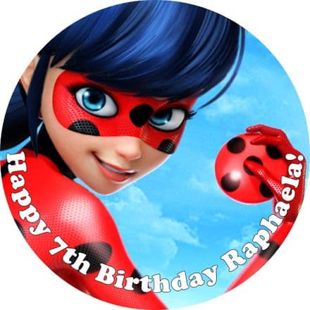 Ladybug Edible Cake Topper