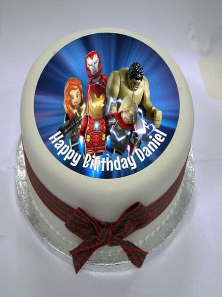 Lego Avengers Edible Cake Topper