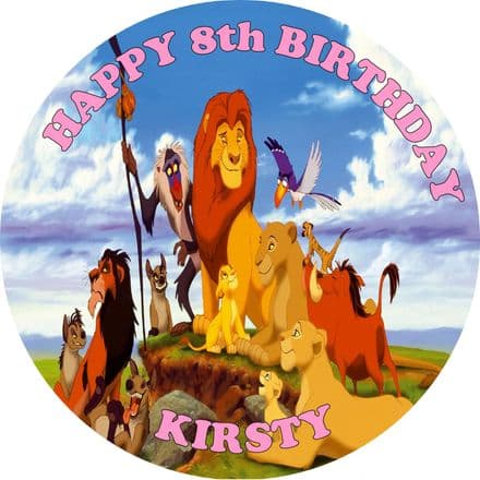 Lion King Edible Cake Topper