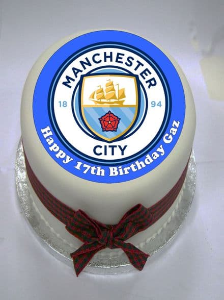 Manchester City Edible Cake Topper