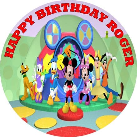 Mickey Mouse Clubhouse Edible Cake Topper