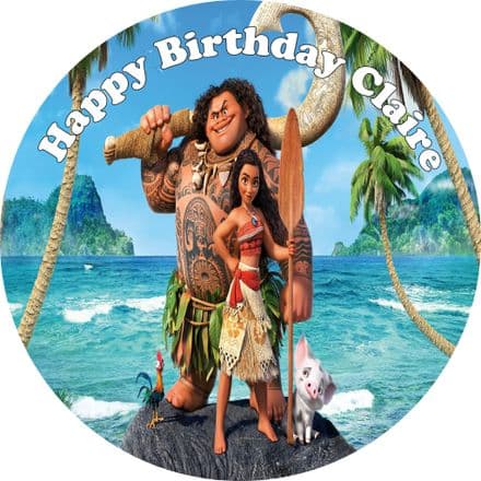 Moana Edible Cake Topper