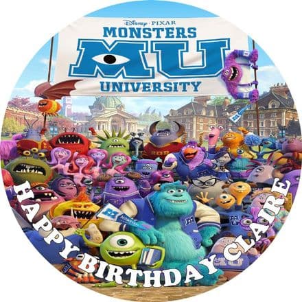 Monsters University Edible Cake Topper