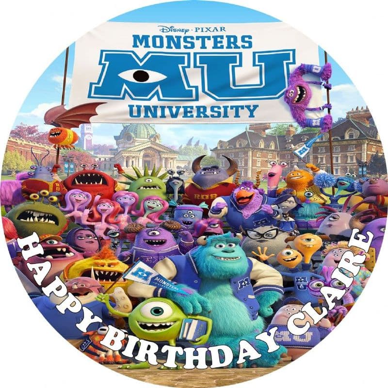 Monsters University Edible Cake Topper
