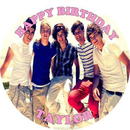 One Direction Edible Cake Topper