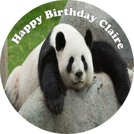 Panda Edible Cake Topper