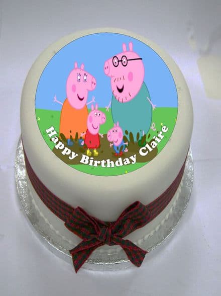 Peppa Pig Edible Cake Topper