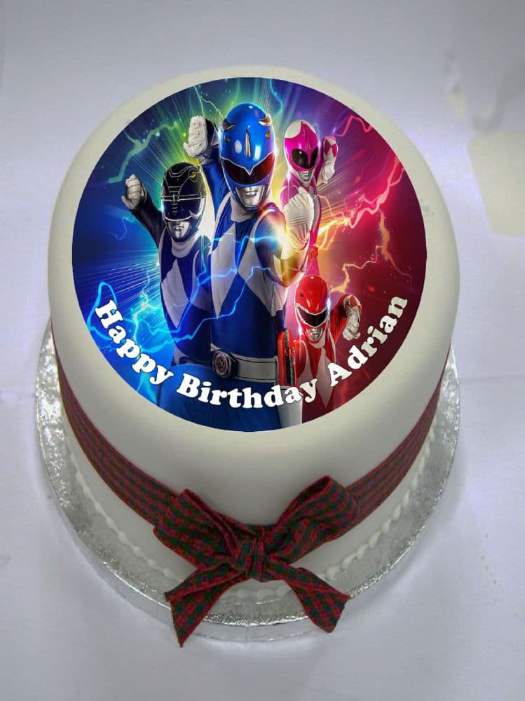 Power Rangers Edible Cake Topper