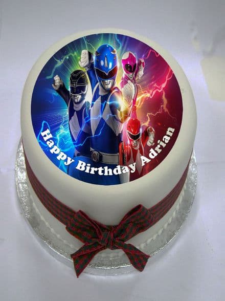 Power Rangers Edible Cake Topper
