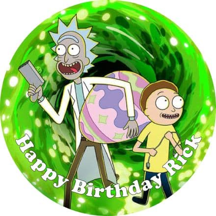 Rick and Morty Edible Cake Topper