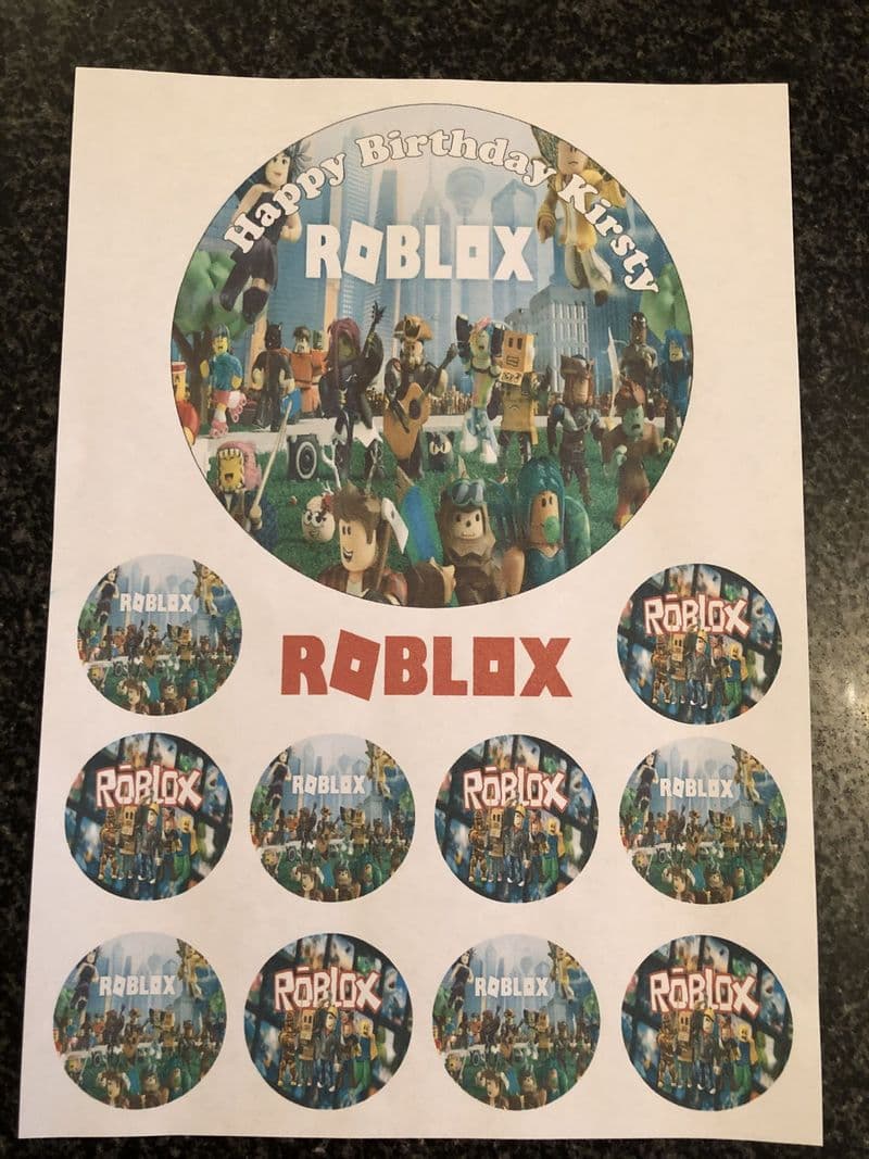 Roblox Cake Topper Bundle