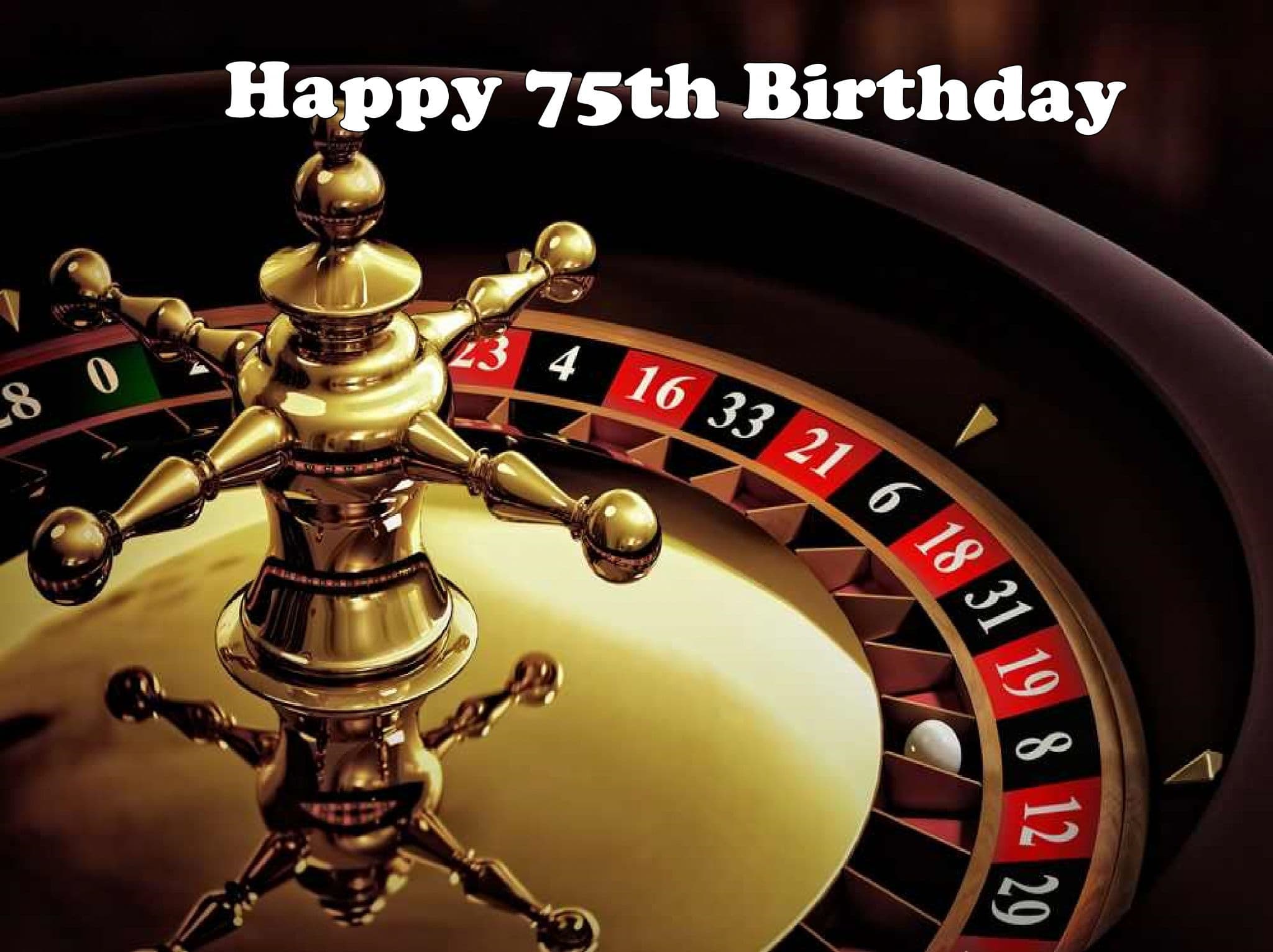 Roulette Wheel Edible Cake Topper