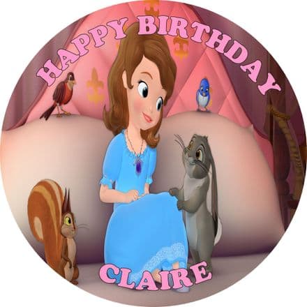 Sofia the First Edible Cake Topper