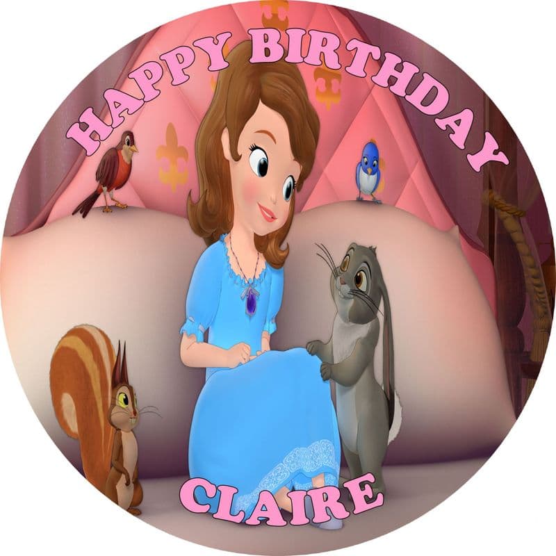 Sofia the First Edible Cake Topper