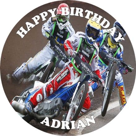 Speedway Theme Edible Cake Topper