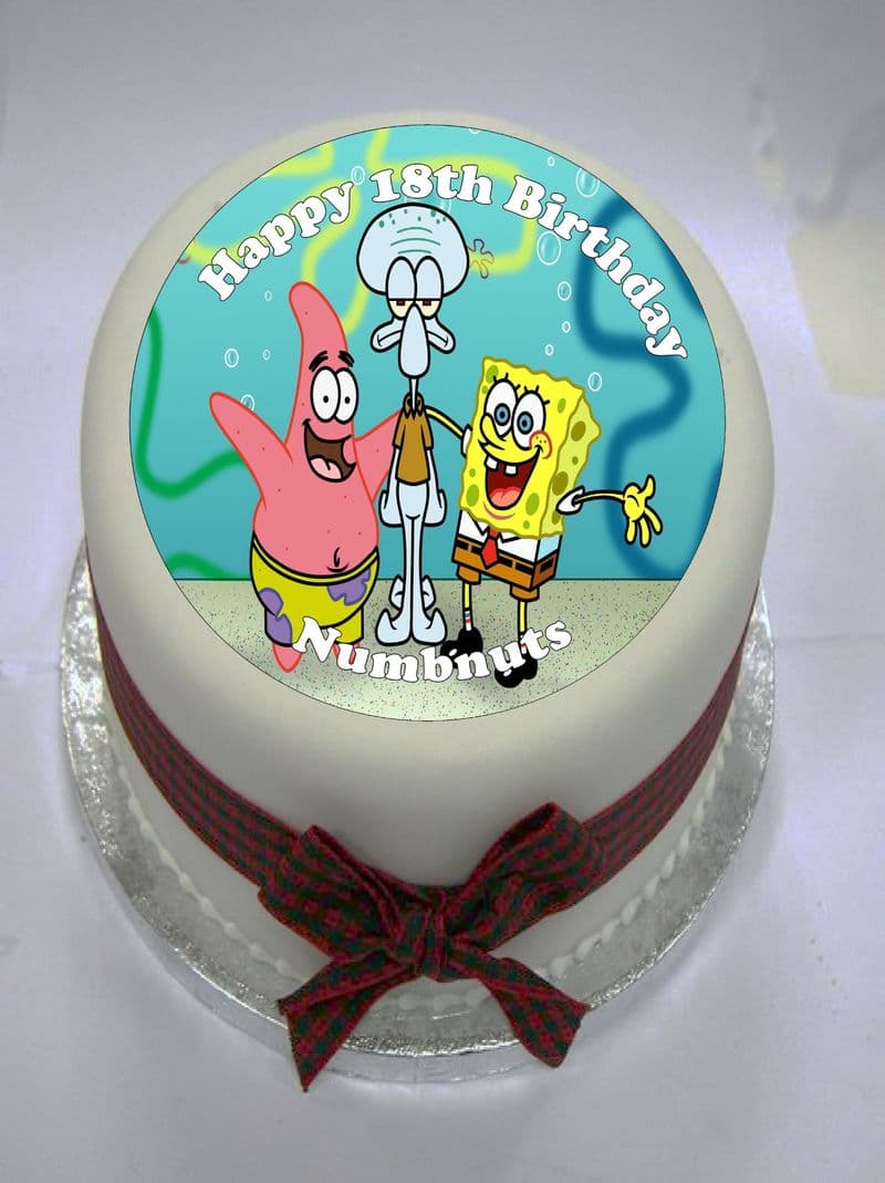 Spongebob Edible Cake Topper