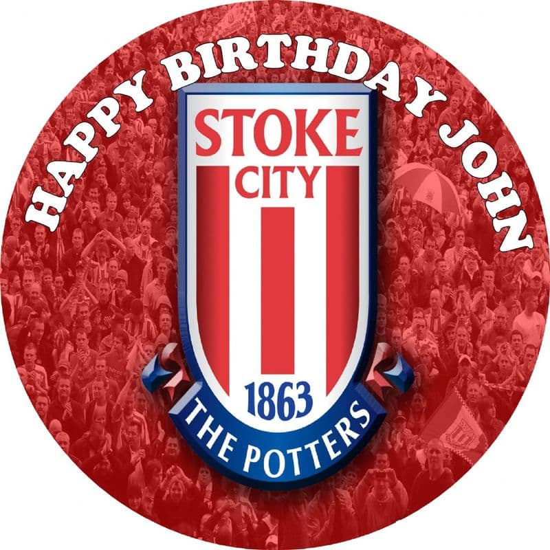 Stoke FC Edible Cake Topper