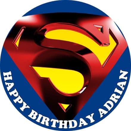 Superman Edible Cake Topper