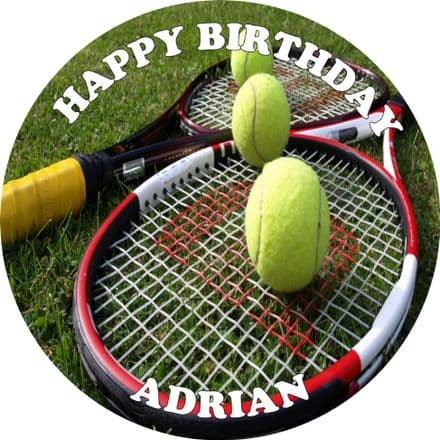 Tennis Theme Edible Cake Topper