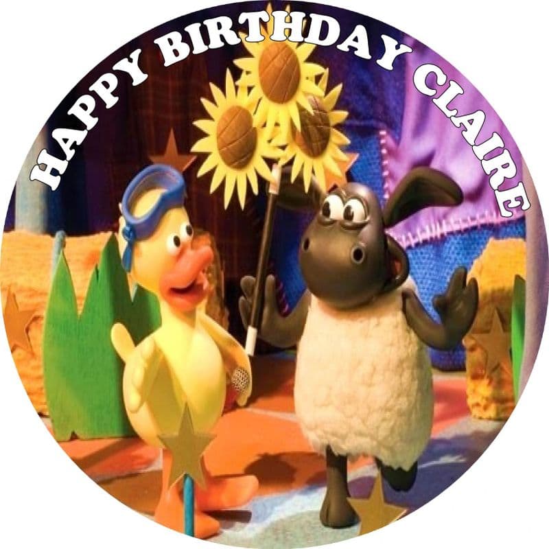 Timmy Time Edible Cake Topper