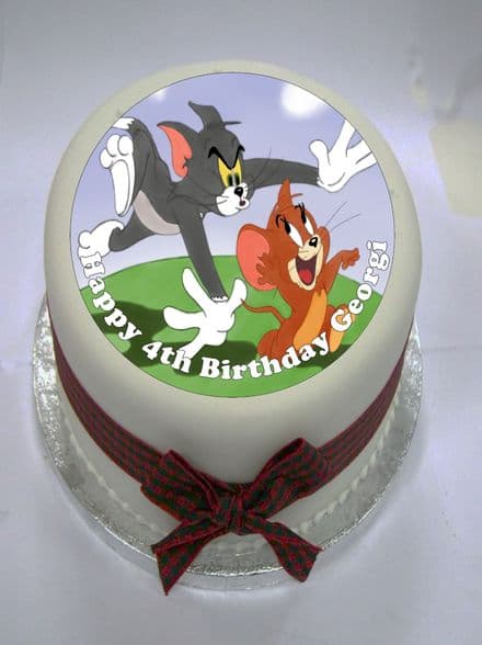 Tom & Jerry Edible Cake Topper