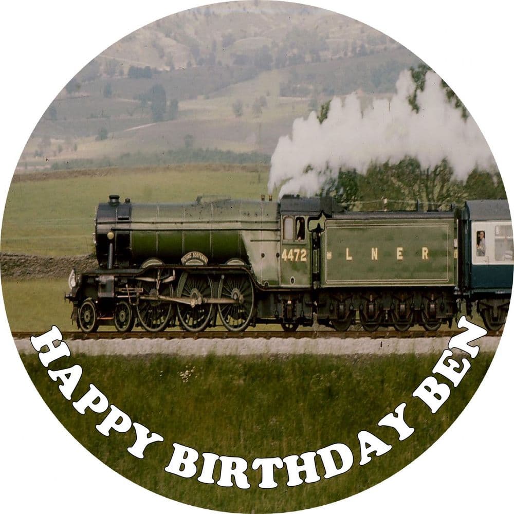 Train Theme Edible Cake Topper