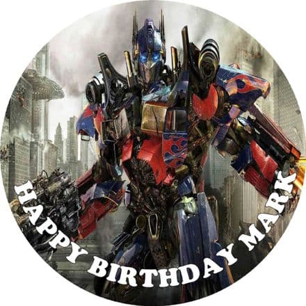 Transformers Edible Cake Topper