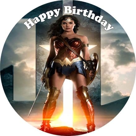 Wonder Woman Edible Cake Topper