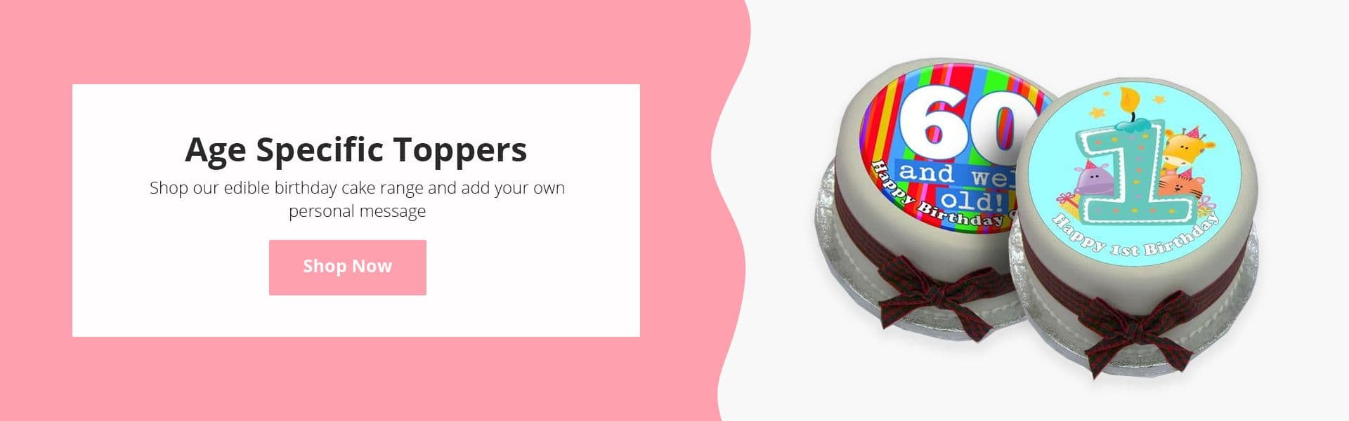 Claire''s Top Toppers - Age Specific Personalised Birthday Cake Toppers