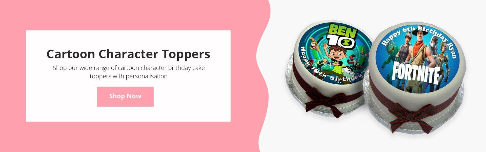 Claire''s Top Toppers - Cartoon Character Birthday Cake Toppers