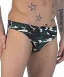 Green Camouflage Swim Brief