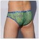 Mens Brief - Green Aqua Hologram