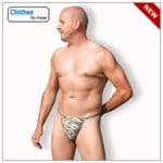 Mens Swim G String - Tiger Print