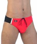 Swim Brief - Red Black Sport