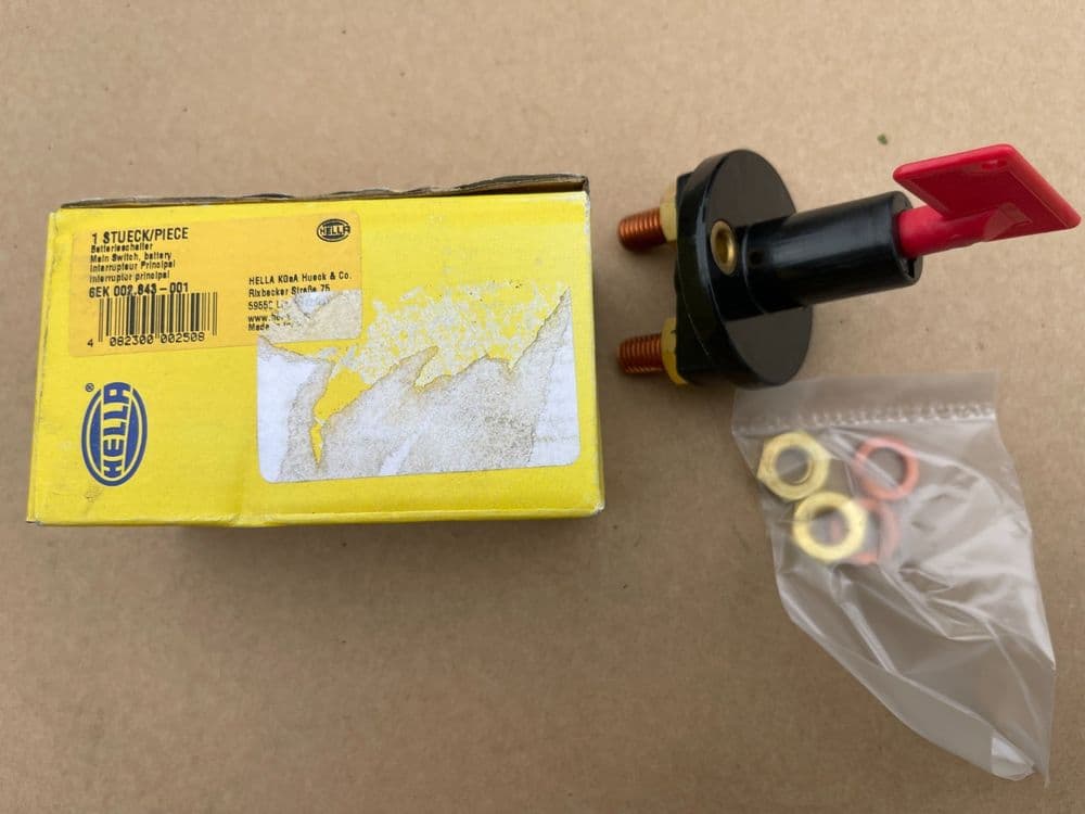 HEAVY DUTY BATTERY CUT OFF SWITCH GENUINE HELLA 6EK 002 843-001