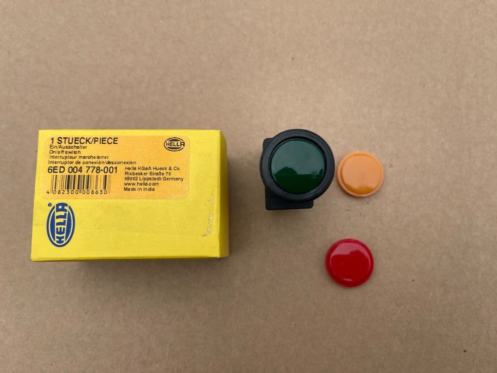 LARGE PUSH PULL ON AND OFF SWITCH 3 COLOURS GENUINE HELLA