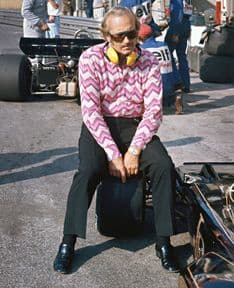 Colin Chapman Monza 1972 Retro Shirt 100% Cotton