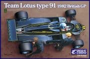 EBBRO 20012 (012 5800) Team Lotus Type 91 1982 British GP 1:20