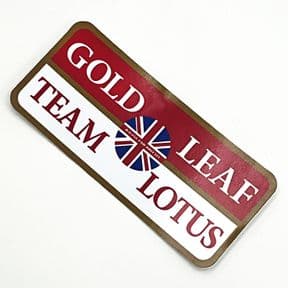 Gold Leaf Team Lotus Sticker