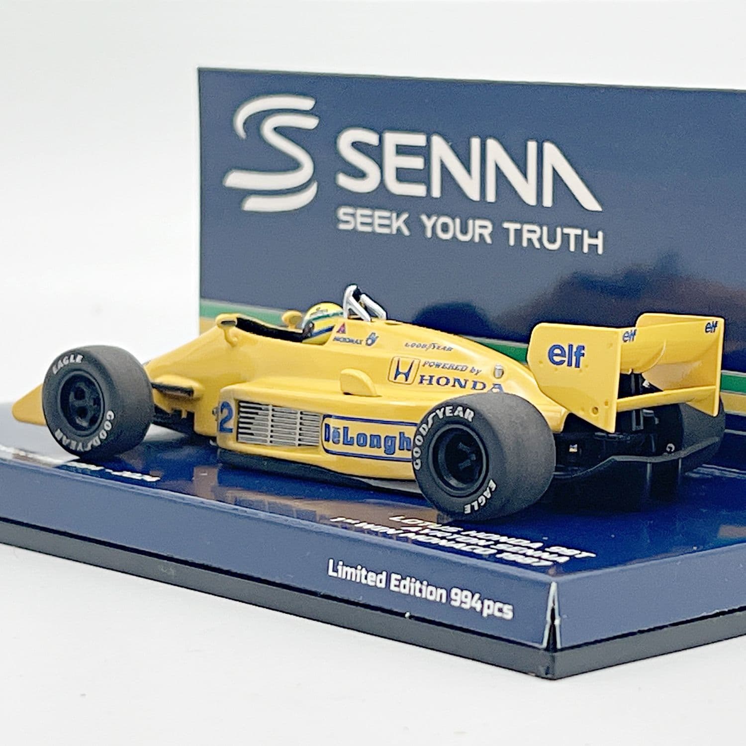 MINICHAMPS 1/43 - LOTUS 99T Dirty Version - Winner Monaco GP 1987  A Gp 1987 A Senna