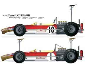 Model Factory Hiro K - 226 Lotus 49B Works High Wing 1968-1969